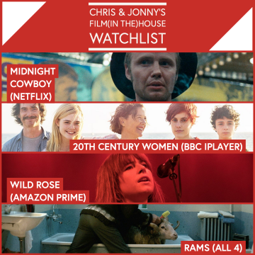 Chris & Jonny’s Filmhouse Watch List 31/07/2020